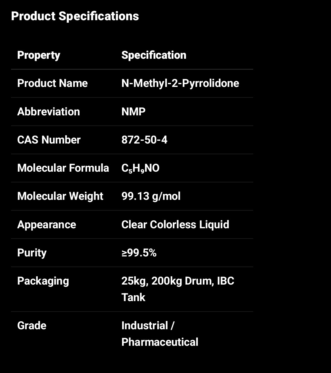 Buy NMP Solvent